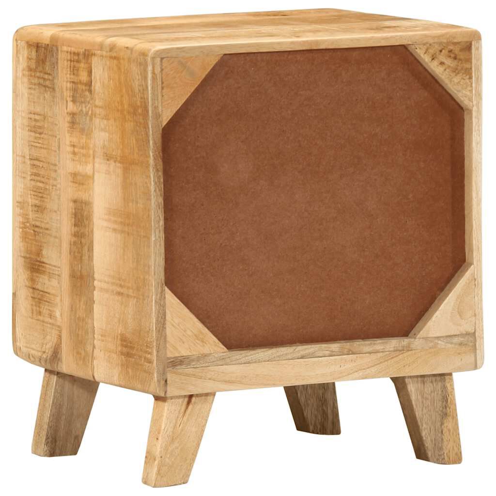 vidaXL Κομοδίνο 2 τεμάχια 40x32x46 cm Στερεό ξύλο Rough Mango