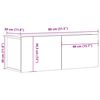 vidaXL Έπιπλο Τηλεόρασης Γκρι Sonoma 80x30x30 εκ. από Επεξεργ. Ξύλο