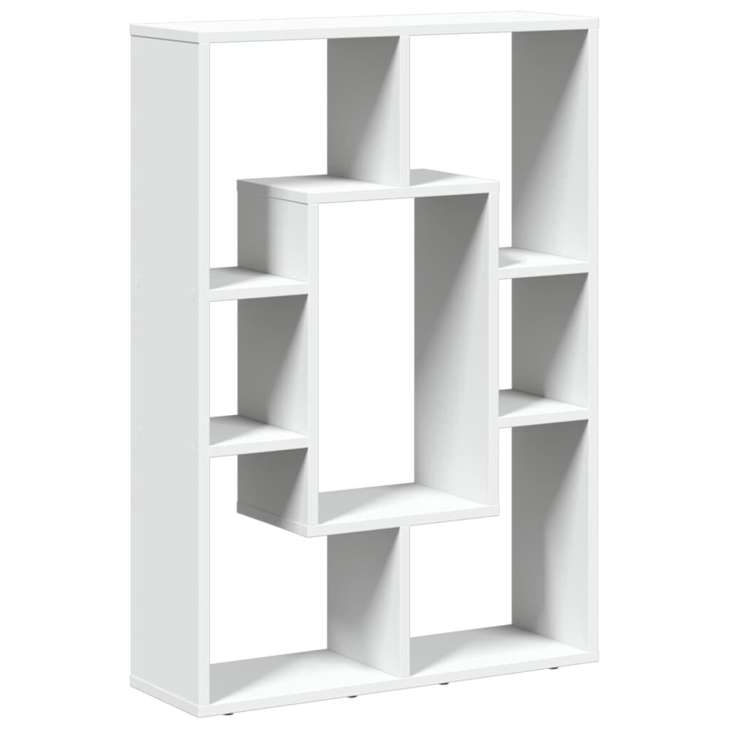 vidaXL Βιβλιοθήκη Λευκή 63x20x90 εκ. από Επεξεργασμένο Ξύλο