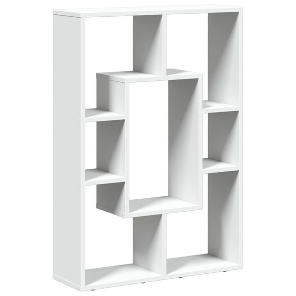 vidaXL Βιβλιοθήκη Λευκή 63x20x90 εκ. από Επεξεργασμένο Ξύλο