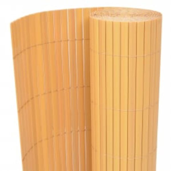 vidaXL Περίφραξη Κήπου Διπλής Όψης Κίτρινη 110 x 500 εκ.