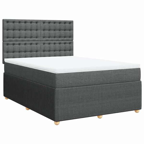 vidaXL &Kappa;&rho;&epsilon;&beta;ά&tau;&iota; Boxspring &mu;&epsilon; &Sigma;&tau;&rho;ώ&mu;&alpha; &Sigma;&kappa;&omicron;ύ&rho;&omicron; &Gamma;&kappa;&rho;&iota; 140x200 &epsilon;&kappa; &Upsilon;&phi;&alpha;&sigma;&mu;ά&tau;&iota;&nu;&omicron;