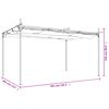 vidaXL Πέργκολα με Πτυσσόμενη Οροφή Κρεμ 395 x 292 x 230 εκ.