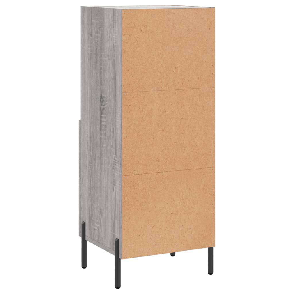 vidaXL Ντουλάπι Γκρι Sonoma 34,5x34x90 εκ. από Επεξεργασμένο Ξύλο
