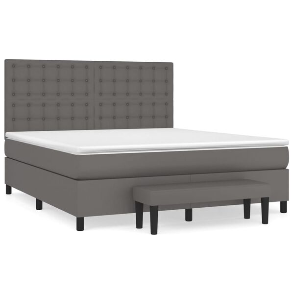 vidaXL &Kappa;&rho;&epsilon;&beta;ά&tau;&iota; Boxspring &mu;&epsilon; &Sigma;&tau;&rho;ώ&mu;&alpha; &Gamma;&kappa;&rho;&iota; 160x200&epsilon;&kappa;. &alpha;&pi;ό &Sigma;&upsilon;&nu;&theta;&epsilon;&tau;&iota;&kappa;ό &Delta;έ&rho;&mu;&alpha;