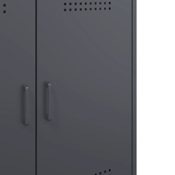 vidaXL Μπουφές Ανθρακί 68x39x79 εκ. από Ατσάλι