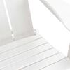 vidaXL Έπιπλα Χαλάρωσης Κήπου 3 pcs Λευκό 38 x 38 x 46cm Πλαστικό