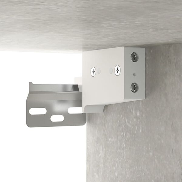 vidaXL Κομοδίνο Επιτοίχιο Γκρι Σκυροδέματος 34x30x20 εκ.