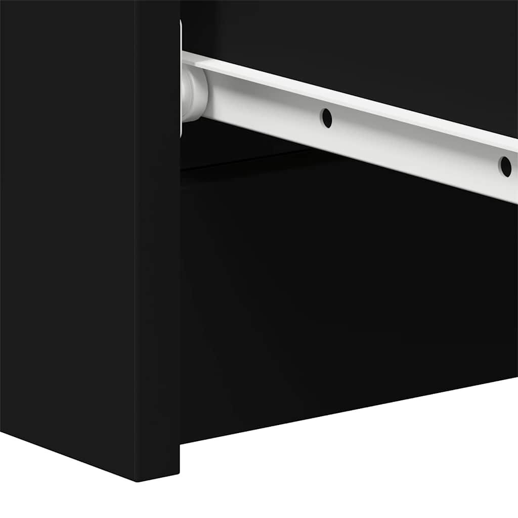 vidaXL Συρταριέρα Μαύρη 60 x 35 x 98,5 εκ. από Επεξεργασμένο Ξύλο
