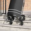 vidaXL Καρότσι Αγορών Μαύρο 47 x 39 x 100.5 εκ. Ύφασμα Oxford