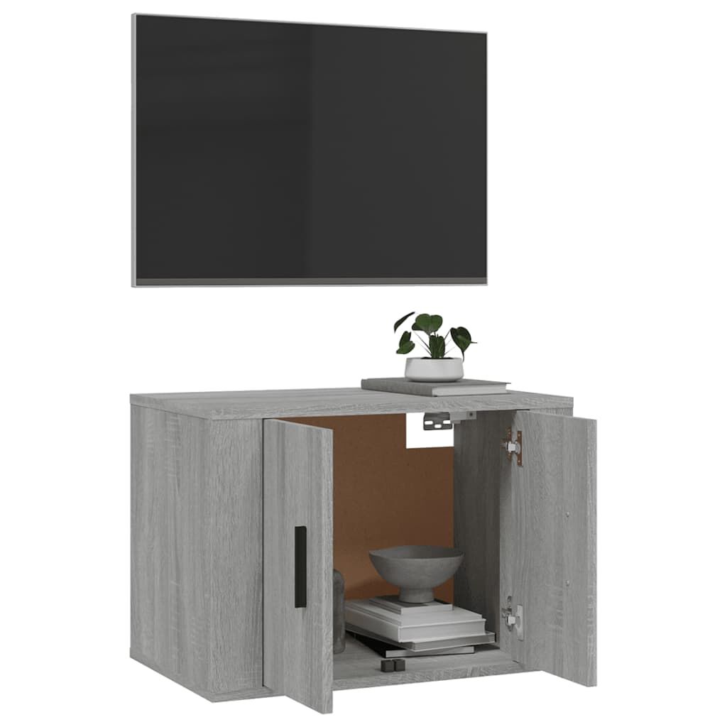 vidaXL Έπιπλα Τηλεόρασης Επιτοίχια Sonoma Δρυς 57x34,5x40 εκ