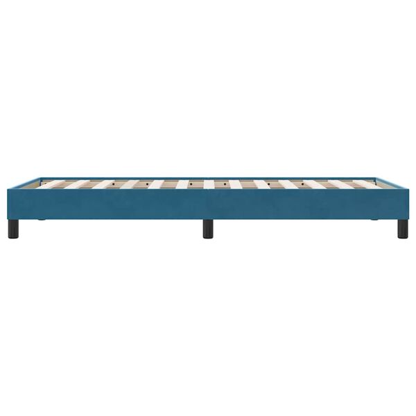 vidaXL Box Spring Κρεβάτι χωρίς στρώμα Σκούρο μπλε Βελούδινο