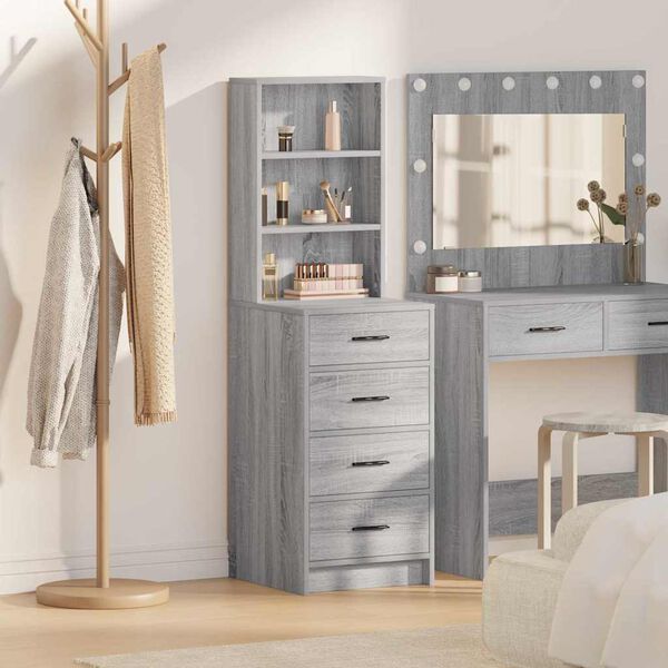 vidaXL Highboard &Gamma;&kappa;&rho;&iota; sonoma 40 x 41 x 135 &epsilon;&kappa;. &Epsilon;&pi;&epsilon;&xi;&epsilon;&rho;&gamma;&alpha;&sigma;&mu;έ&nu;&omicron; &xi;ύ&lambda;&omicron;