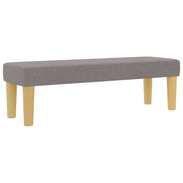 vidaXL Κρεβάτι με ελατήρια με στρώμα Taupe 120 x 190 cm ύφασμα