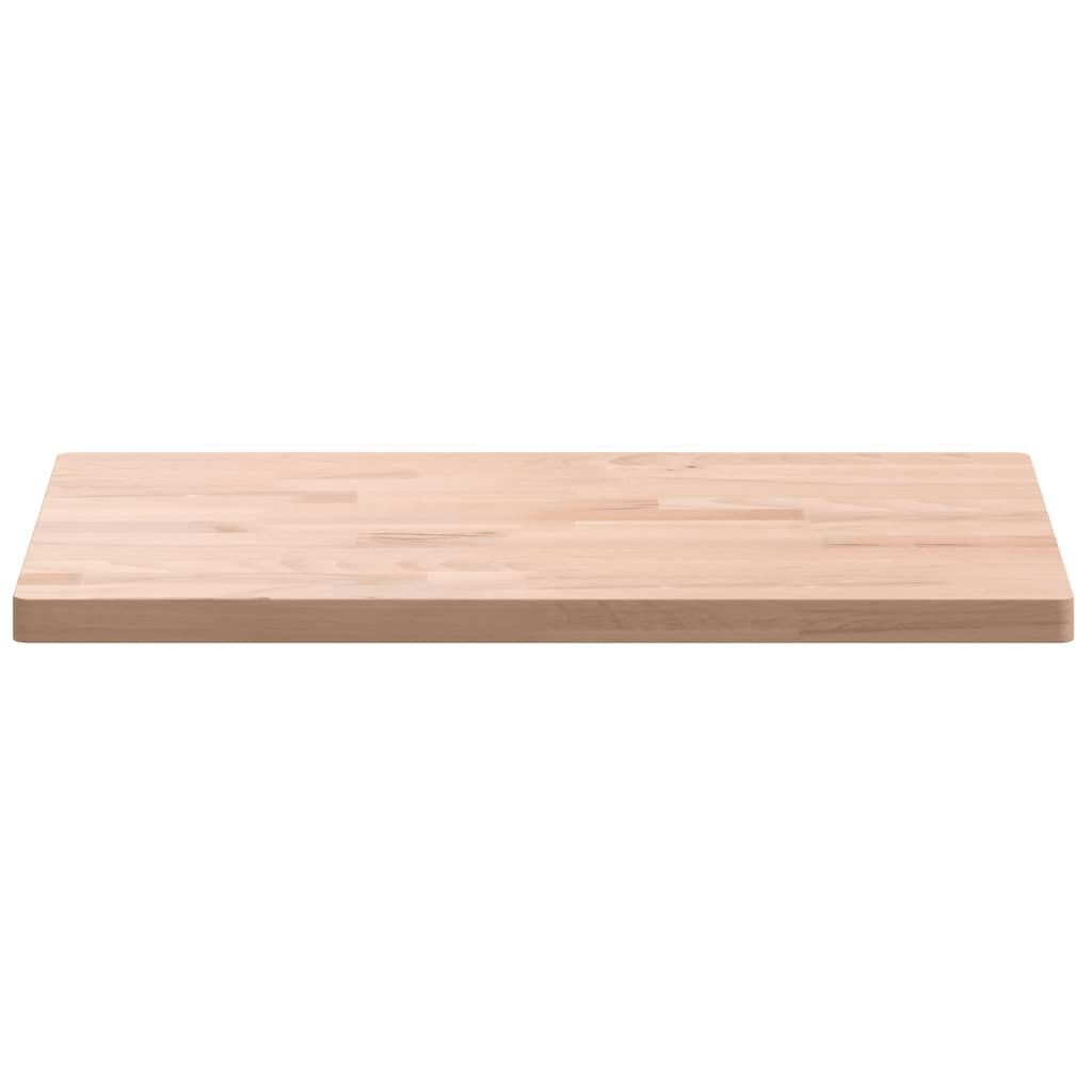 vidaXL Επιφάνεια Τραπεζιού Ορθογώνια 60x40x2,5 εκ. Μασίφ Ξύλο Οξιάς