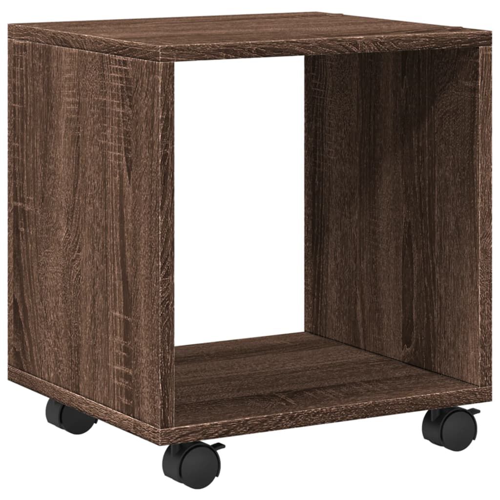vidaXL Ντουλάπι Τροχήλατο Καφέ Δρυς 37x33x42,5 εκ. από Επεξ. Ξύλο