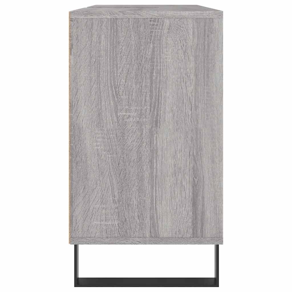 vidaXL Ντουλάπι Μπάνιου Γκρι Sonoma 80 x 33 x 60 εκ. από Επεξεργ. Ξύλο