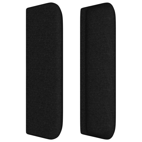 vidaXL Κεφαλάρι με Πτερύγια Μαύρο 183x16x78/88 εκ. Υφασμάτινο