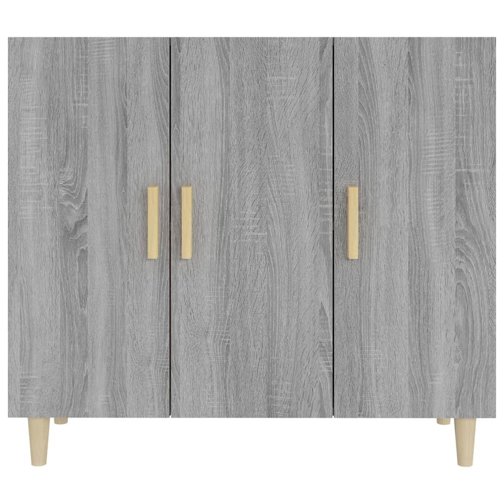 vidaXL Ντουλάπι Γκρι Sonoma 90 x 34 x 80 εκ. από Επεξεργασμένο Ξύλο