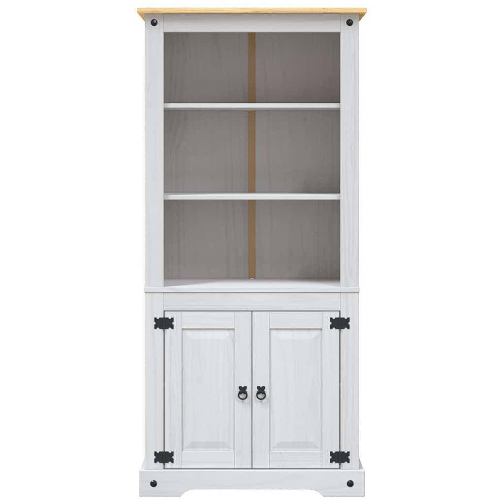 vidaXL Έπιπλο Τηλ. Μεξικ. Στιλ Corona Λευκό 80x40x170 εκ. Ξύλο Πεύκου