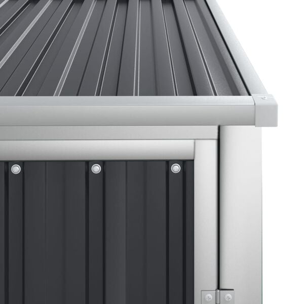 vidaXL Αποθήκη Εργαλείων Κήπου Ανθρακί 88x89x161 εκ. Γαλβαν. Ατσάλι