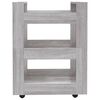 vidaXL Τρόλεϊ Κουζίνας Sonoma Γκρι 60x45x80 εκ. από Επεξεργασμένο Ξύλο