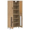 vidaXL Highboard 2 pcs Artisan Oak &Epsilon;&pi;&epsilon;&xi;&epsilon;&rho;&gamma;&alpha;&sigma;&mu;έ&nu;&omicron; &xi;ύ&lambda;&omicron;