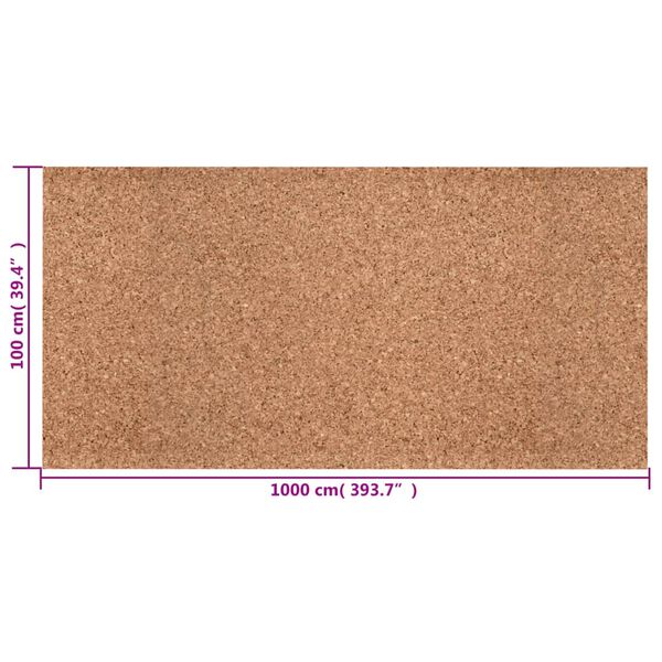 vidaXL Φελλός σε Ρολό 100x1000 εκ. / 8 χιλ.