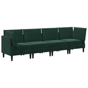 vidaXL &Sigma;&epsilon;&tau; &Epsilon;&pi;ί&pi;&lambda;&omega;&nu; &Sigma;&alpha;&lambda;&omicron;&nu;&iota;&omicron;ύ &mu;&epsilon; &mu;&alpha;&xi;&iota;&lambda;ά&rho;&iota; 4 pcs &Sigma;&kappa;&omicron;ύ&rho;&omicron; &Pi;&rho;ά&sigma;&iota;&nu;&omicron; &Beta;&epsilon;&lambda;&omicron;ύ&delta;&omicron;