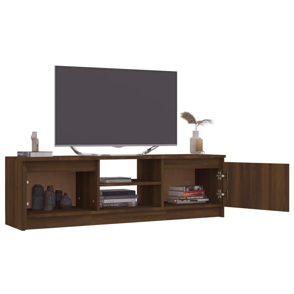 vidaXL Έπιπλο Τηλεόρασης Καφέ Δρυς 120x30x35,5 εκ. Επεξεργασμένο Ξύλο