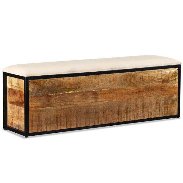 vidaXL Πάγκος Αποθήκευσης με 3 Συρτάρια 120x30x40 εκ Μασίφ Ξύλο Μάνγκο