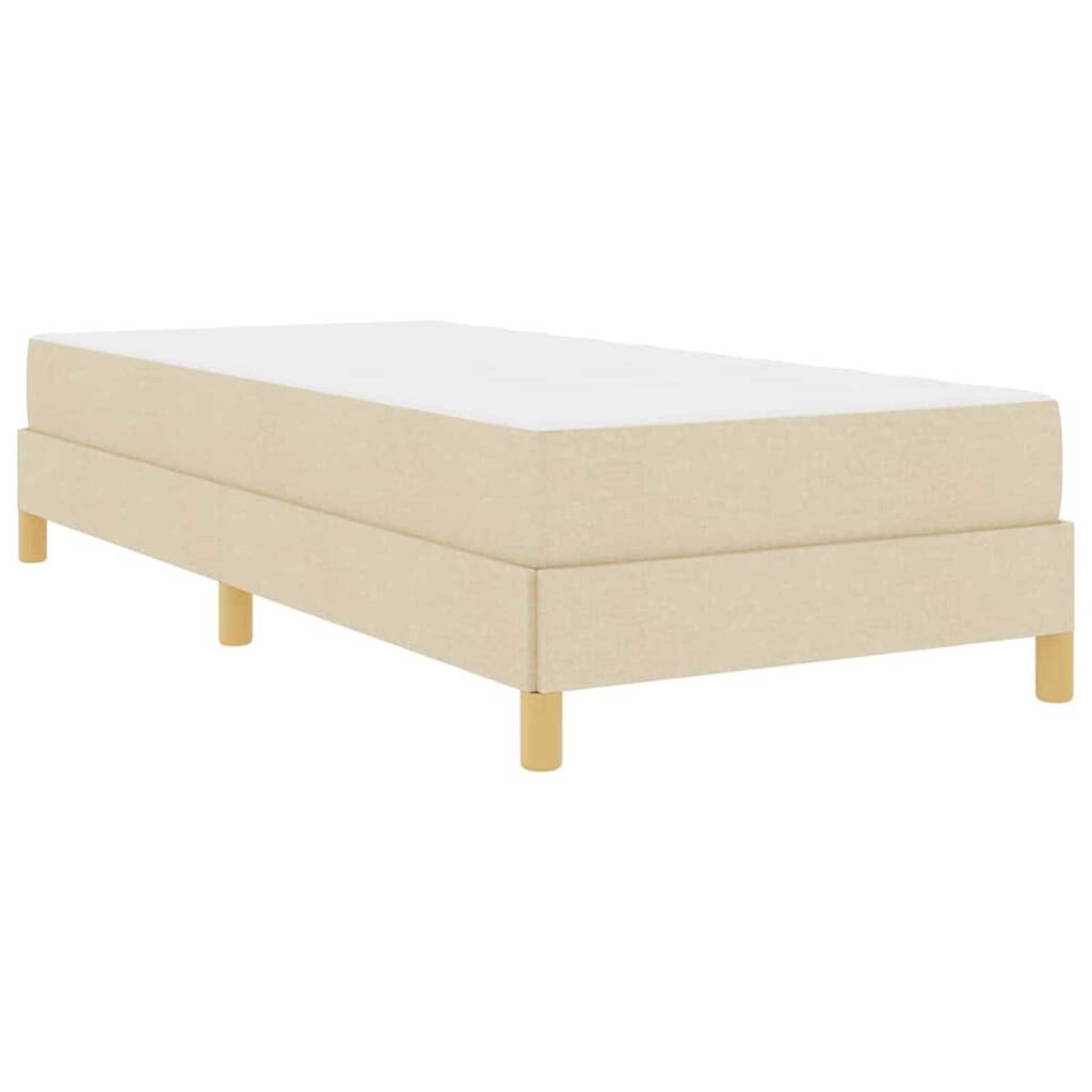 vidaXL Κρεβάτι με ελατήρια Κρέμα και Καφέ 80 x 200 cm