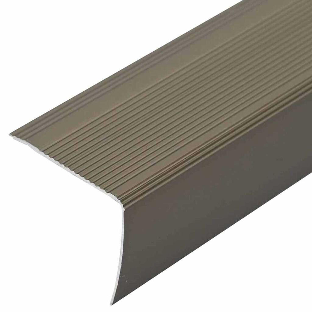 vidaXL Προστατευτικά ακμών σκάλας 10 pcs Μπρονζέ 67 cm Αλουμίνιο