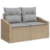 vidaXL Σετ Καναπέ Κήπου 7 pcs Μπεζ συνθετικό ρατάν