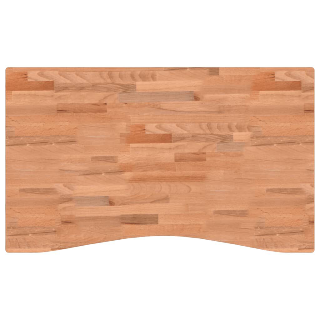 VidaXL Επιφάνεια Εργασίας 100x(55-60)x2,5 εκ. από Μασίφ Ξύλο Οξιάς