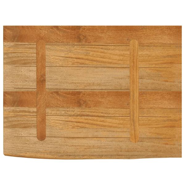 vidaXL Επιφάνεια Τραπεζιού 80x60x2,5 εκ. Live Edge Μασίφ Ξύλο Μάνγκο