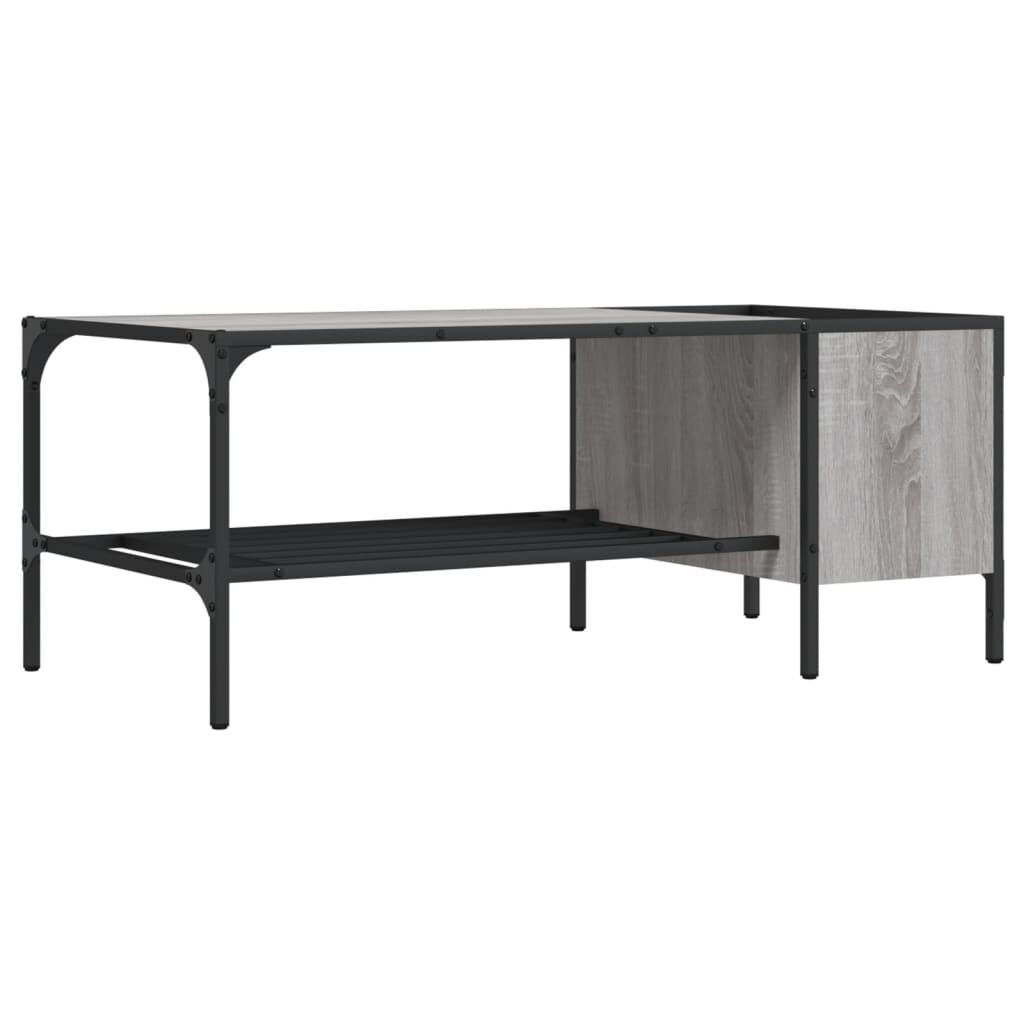 vidaXL Τραπεζάκι Σαλονιού με Ράφι Γκρι Sonoma 100x51x40 εκ. Επεξ. Ξύλο