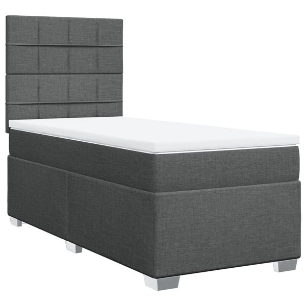 vidaXL &Kappa;&rho;&epsilon;&beta;ά&tau;&iota; Boxspring &mu;&epsilon; &Sigma;&tau;&rho;ώ&mu;&alpha; &Sigma;&kappa;&omicron;ύ&rho;&omicron; &Gamma;&kappa;&rho;&iota; 90x200 &epsilon;&kappa;. &Upsilon;&phi;&alpha;&sigma;&mu;ά&tau;&iota;&nu;&omicron;