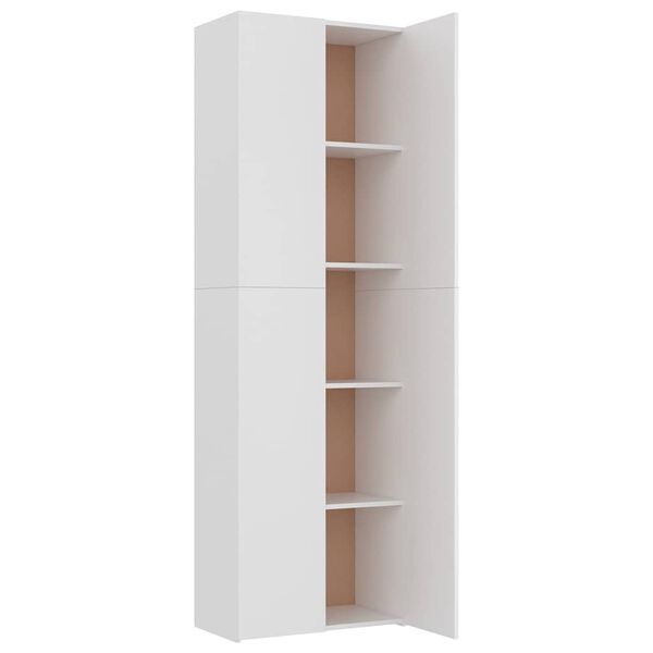 vidaXL Ντουλάπα Γραφείου Λευκή 60 x 32 x 190 εκ. από Επεξ. Ξύλο