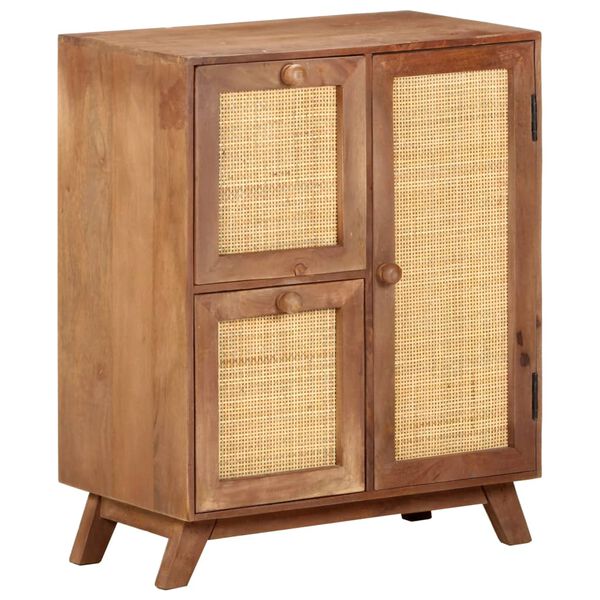 vidaXL Ντουλάπι 60 x 35 x 75 εκ. από Μασίφ Ξύλο Μάνγκο
