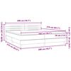 vidaXL &Kappa;&rho;&epsilon;&beta;ά&tau;&iota; Boxspring &mu;&epsilon; &Sigma;&tau;&rho;ώ&mu;&alpha; &Sigma;&kappa;&omicron;ύ&rho;&omicron; &Gamma;&kappa;&rho;&iota; 200x210 &epsilon;&kappa;. &Beta;&epsilon;&lambda;&omicron;ύ&delta;&iota;&nu;&omicron;