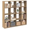 vidaXL Βιβλιοθήκη Αρτισιανή Δρυς 137,5x29x137,5 εκ. Επεξεργασμένο Ξύλο