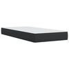 vidaXL Κρεβάτι Boxspring με Στρώμα Μαύρο 80 x 200 εκ. Συνθετικό Δέρμα