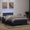 vidaXL &Kappa;&rho;&epsilon;&beta;ά&tau;&iota; Boxspring &mu;&epsilon; &Sigma;&tau;&rho;ώ&mu;&alpha; & LED &Sigma;&kappa;&omicron;ύ&rho;&omicron; &gamma;&kappa;&rho;&iota; 120x220 cm &Beta;&epsilon;&lambda;&omicron;ύ&delta;&iota;&nu;&omicron;