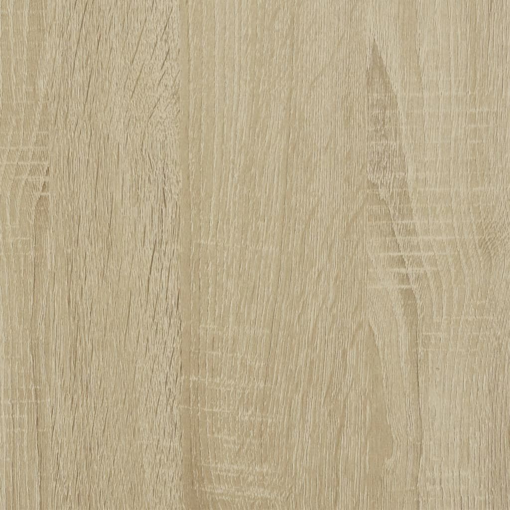 vidaXL Βοηθητικό Ντουλάπι Sonoma Δρυς 69x37x100 εκ. με Γυάλινες Πόρτες