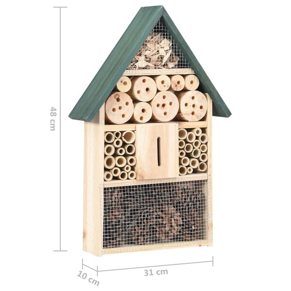 vidaXL Ξενοδοχείο Εντόμων 31 x 10 x 48 εκ. από Ξύλο Ελάτης