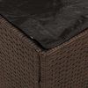 vidaXL Κουτί Μαξιλαριών Καφέ 50 x 50 x 50 cm συνθετικό ρατάν