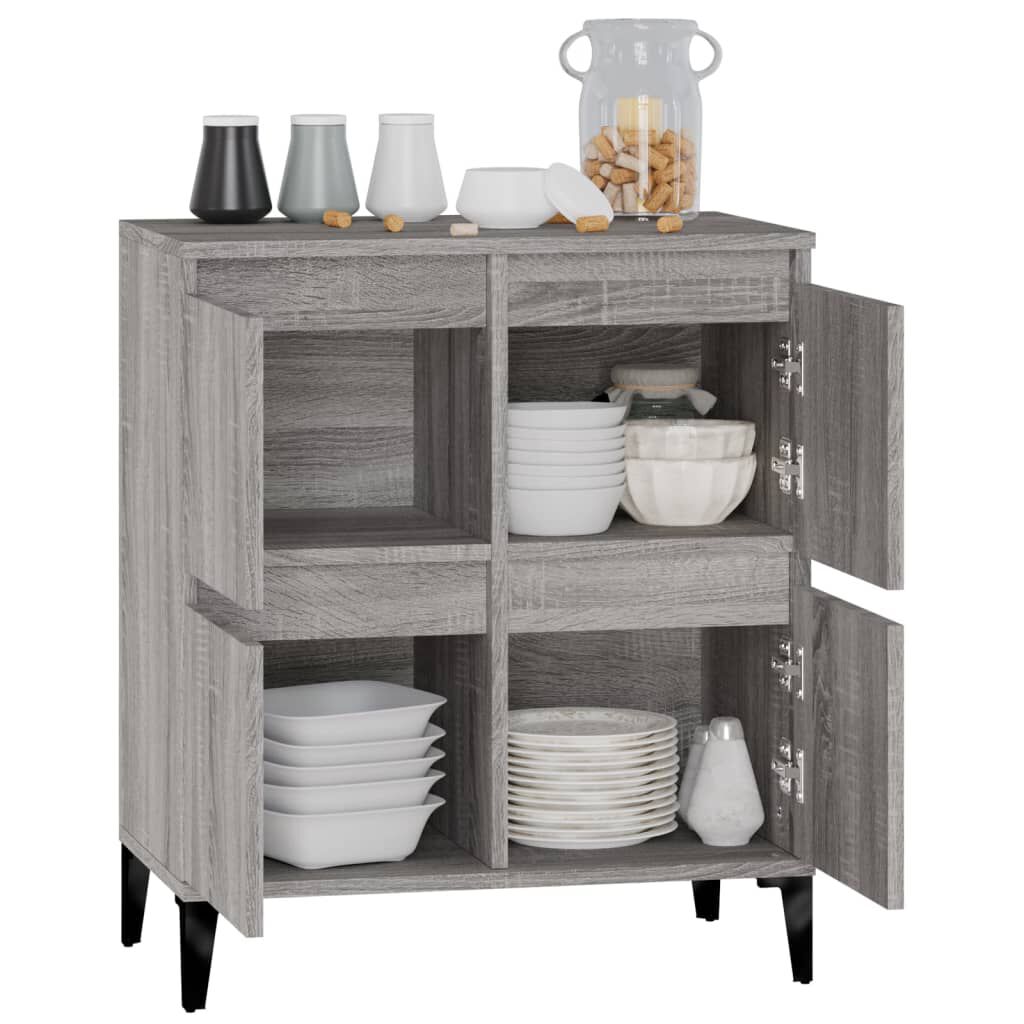vidaXL Ντουλάπι Γκρι Sonoma 60x35x70 εκ. από Επεξεργασμένο Ξύλο