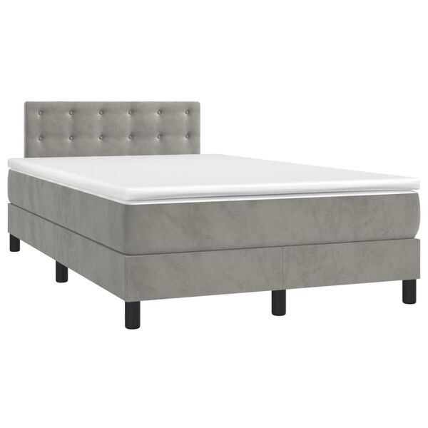vidaXL &Kappa;&rho;&epsilon;&beta;ά&tau;&iota; Boxspring &mu;&epsilon; &Sigma;&tau;&rho;ώ&mu;&alpha; &Alpha;&nu;&omicron;&iota;&chi;&tau;ό &Gamma;&kappa;&rho;&iota; 120x190 &epsilon;&kappa;. &Beta;&epsilon;&lambda;&omicron;ύ&delta;&iota;&nu;&omicron;