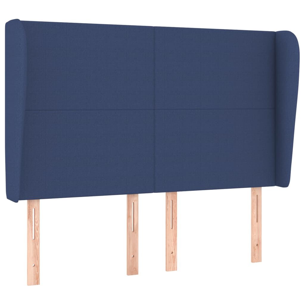 vidaXL Κεφαλάρι με Πτερύγια Μπλε 147x23x118/128 εκ. Υφασμάτινο